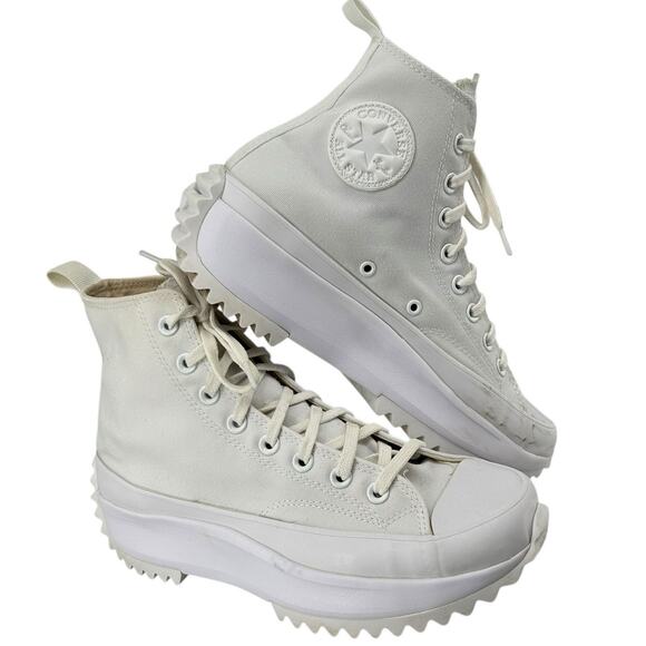 Unisex White Converse Chuck Taylor Run Star Hike High Tops Sneakers M-8M, W-9.5M - Picture 1 of 8